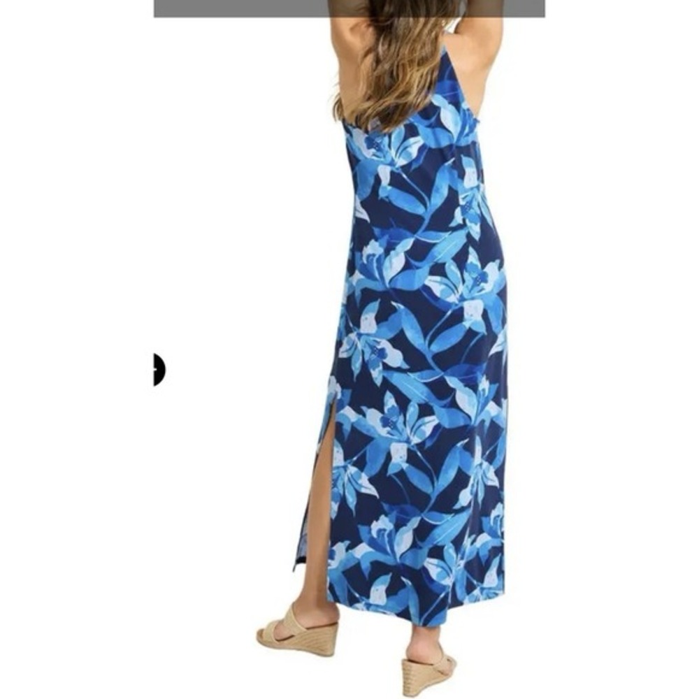 NWT Tommy Bahama Dress Sandy Seasides Bright Floral Sleeveless Large Maxi Beach - Picture 2 of 12